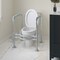 Emma and Oliver Ramsey Toilet Safety Rail for the Elderly with Height Adjustable Steel Frame, Padded Handles and Suction Cup Feet